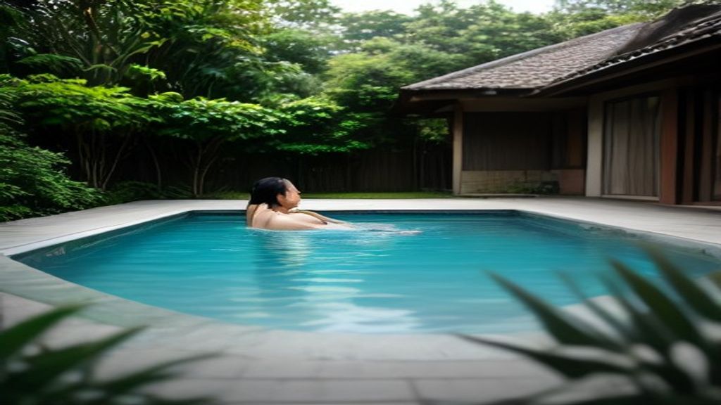 Pompa kolam renang hemat energi untuk rumah pribadi, mudah dipasang dan tahan lama